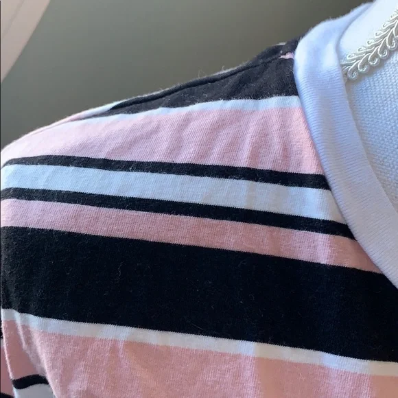 Santa Cruz Skateboards Black and Pink Striped Long Sleeve Tee - Picture 4 of 8